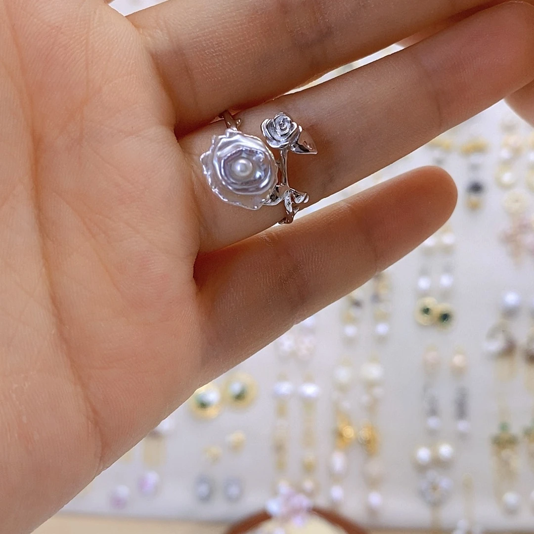 戒指未镶嵌淡水珍珠