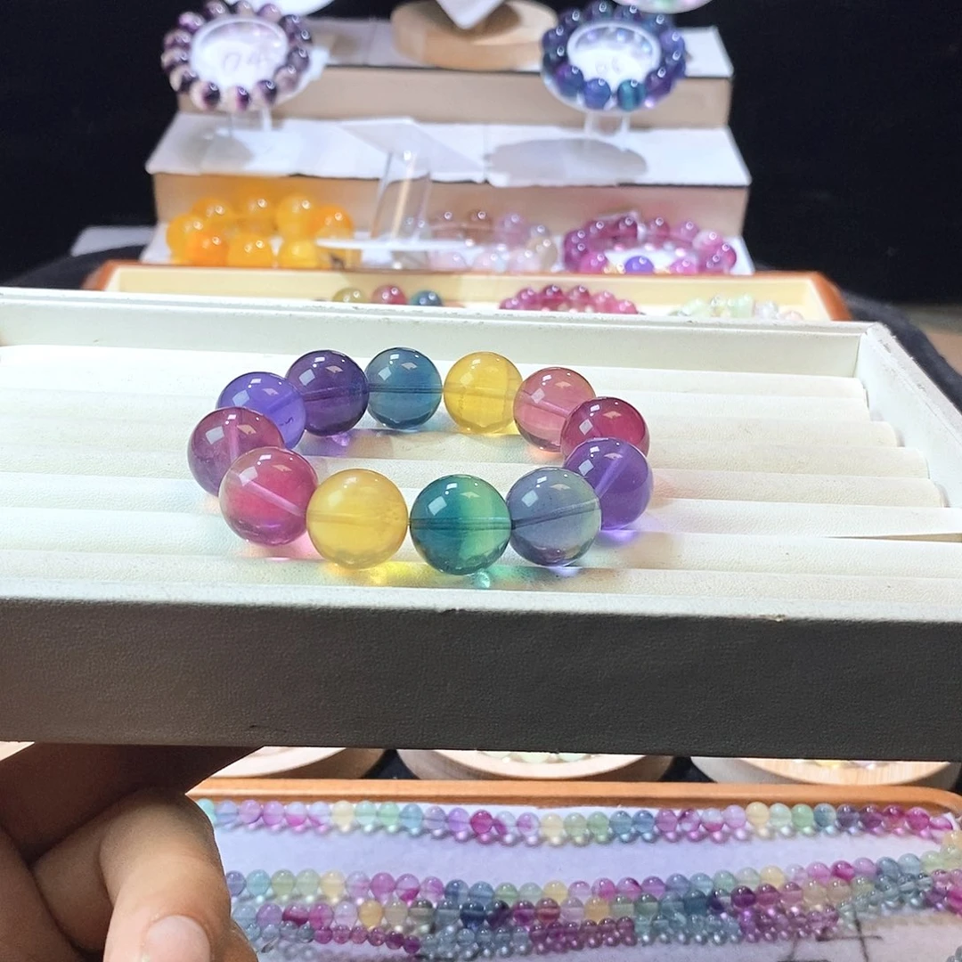 真***香手链未镶嵌萤石18m92拍4笔