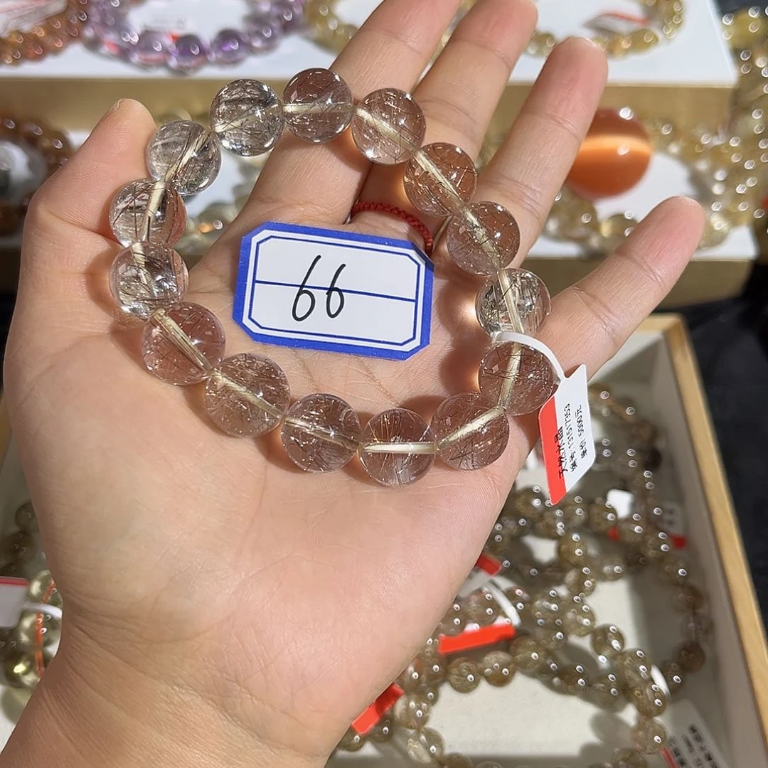 水晶手链未镶嵌晶莹剔透