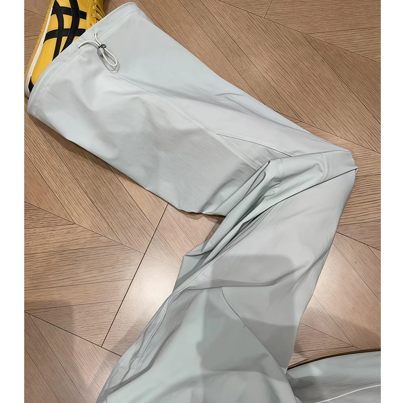 2025新款浅灰色爆款女宽松直筒夏季薄款速干工装裤休闲阔腿运动裤