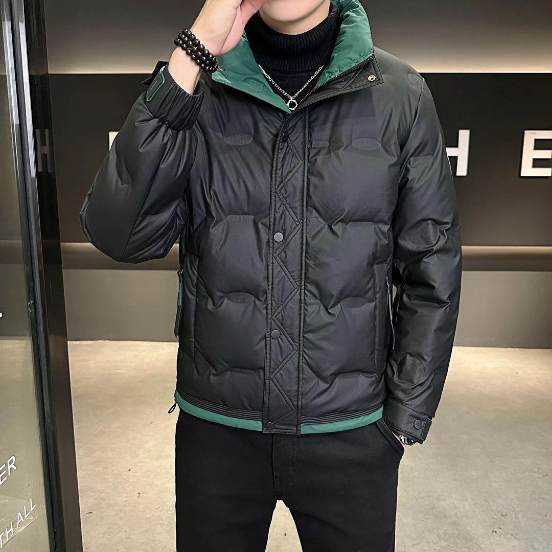 啄木鸟立领轻薄羽绒服男士外套冬季帅气百搭保暖御寒上衣