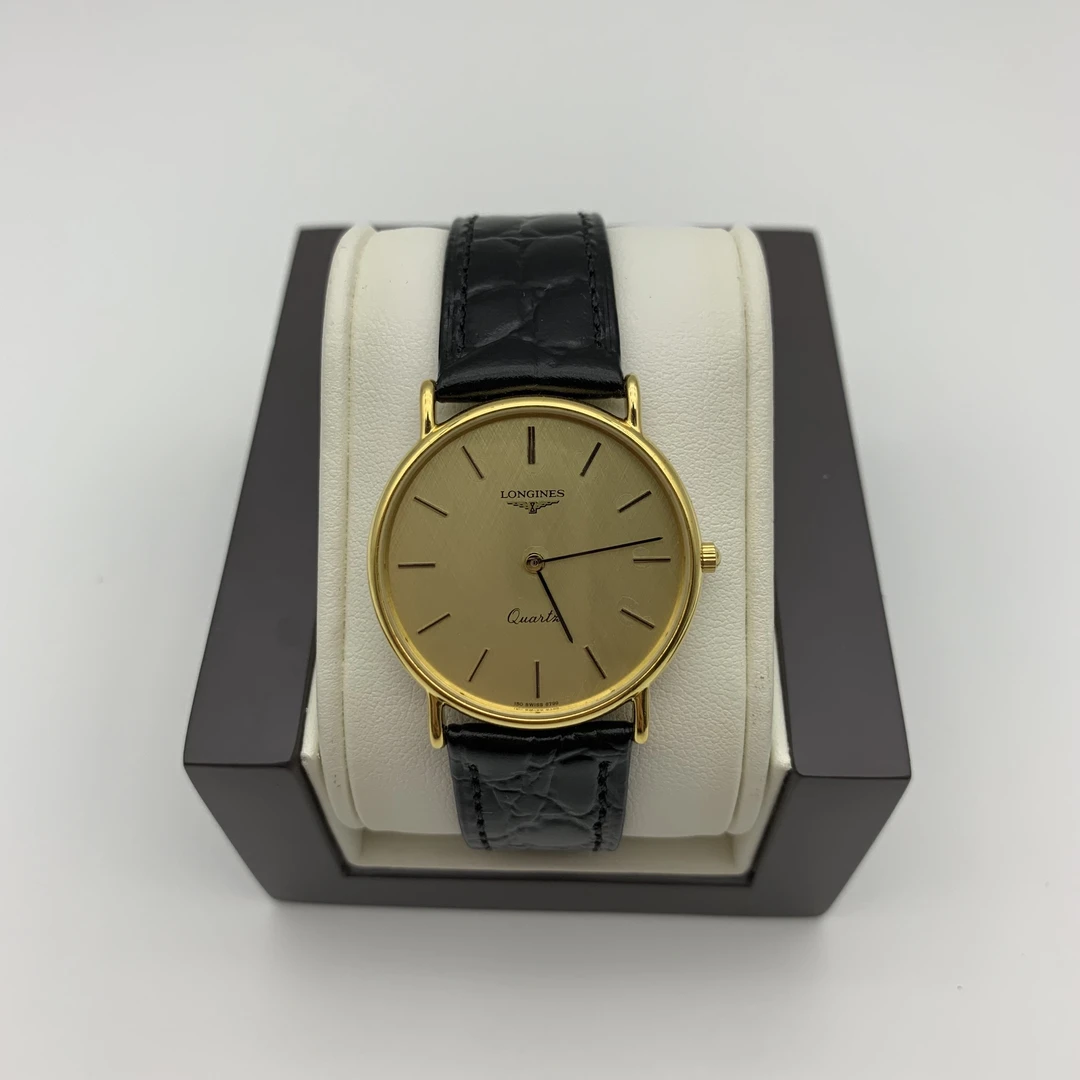 90新 Longines/浪琴 浪琴中古男表/石英/32.5mm表经/11338