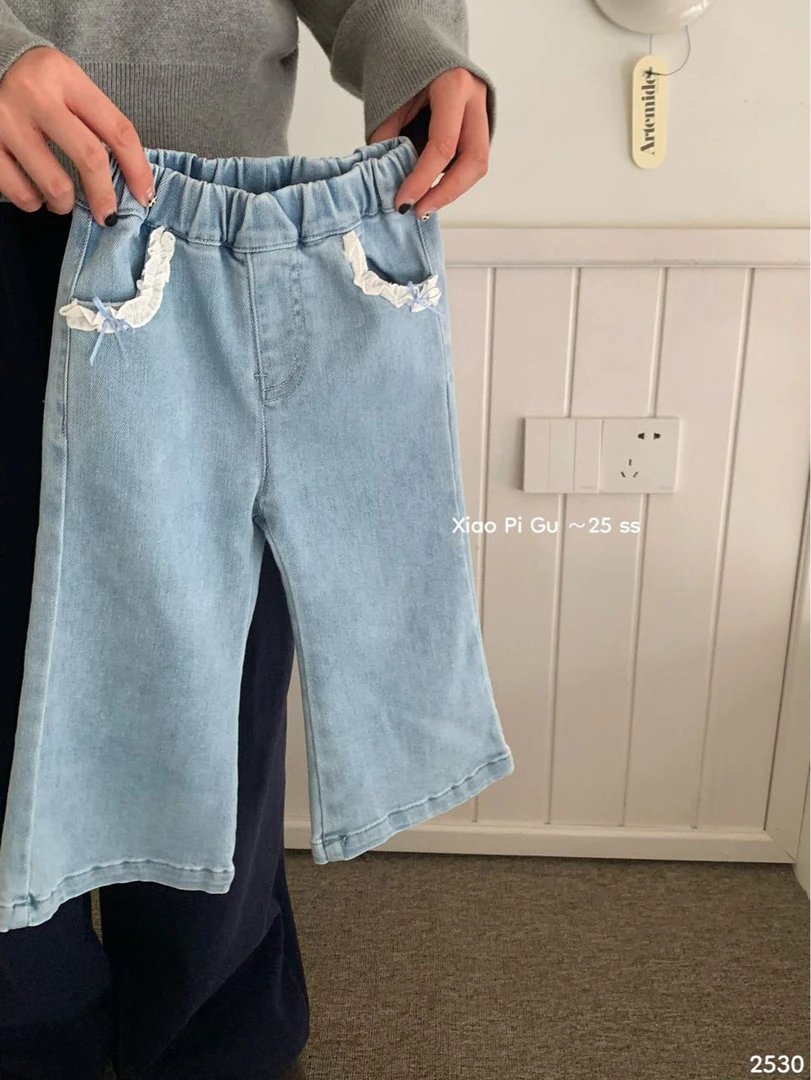 小屁股25春款儿童微喇牛仔裤2530