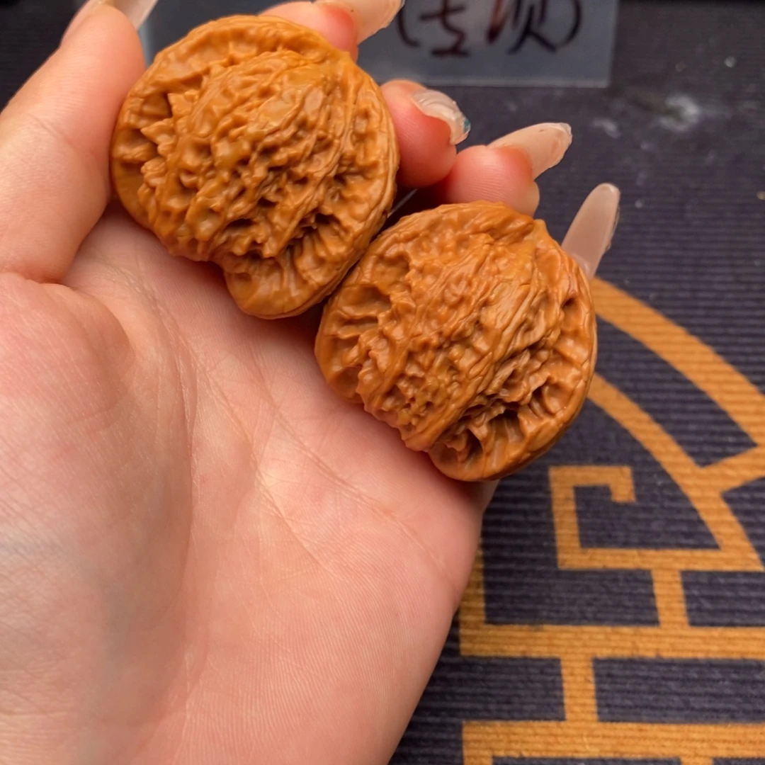 认***话吊坠文玩核桃白狮子
