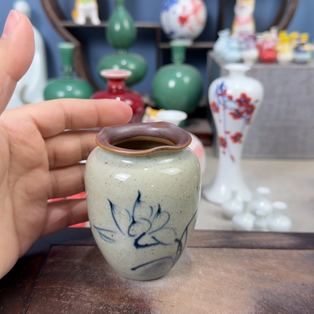 陶瓷手工小花器摆件