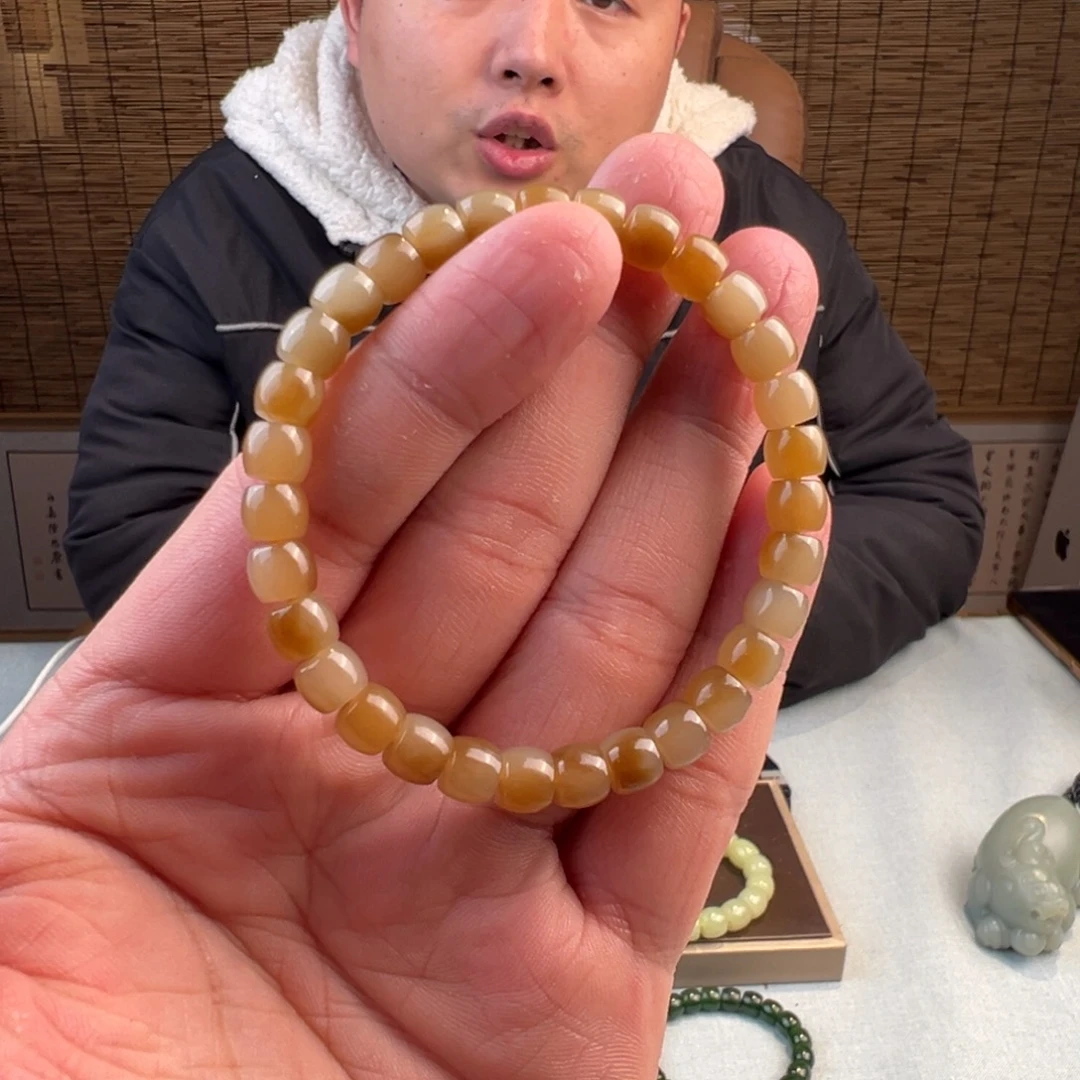 和田玉未镶嵌手链