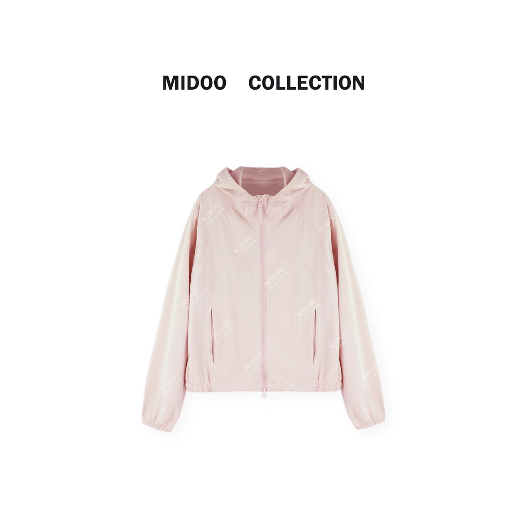 MIDOO ‘柔光珊瑚’轻薄透气百搭通勤防日西外套