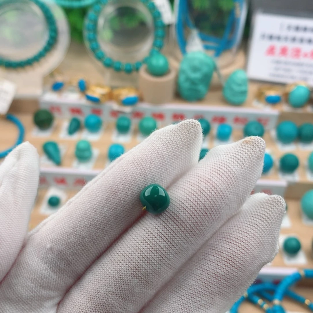 绿松石未镶嵌配饰7.6-6.5