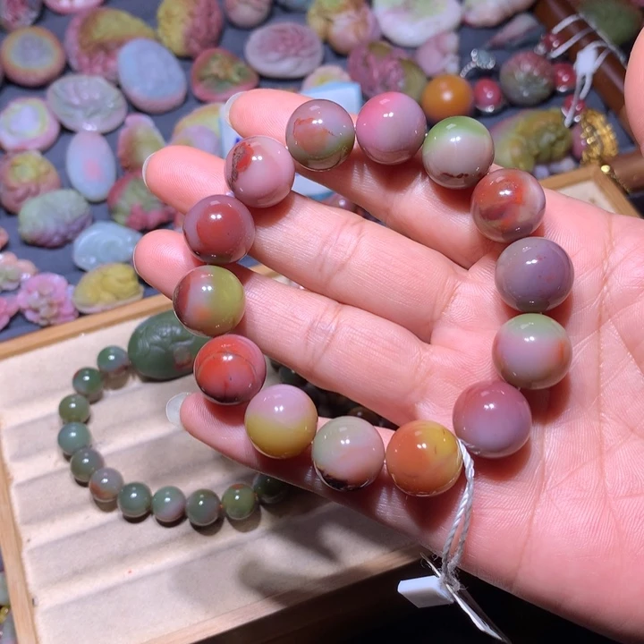 玛瑙/玉髓未镶嵌手链盐源玛瑙