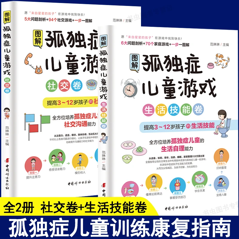 【孤独症儿童游戏】来自星星的孩子生活技能卷+社交卷妈妈家庭教育