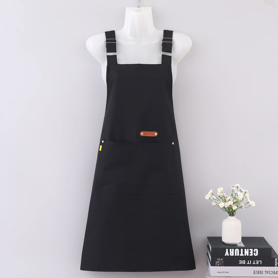 餐饮专用围裙厨房男士家用简约大气防污透气上班工作服女定制logo