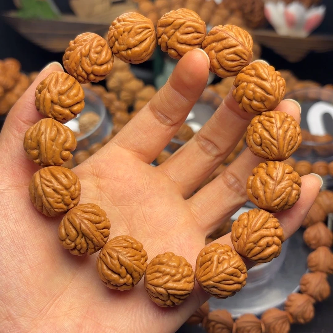 桃核手串野生豹子头1.9尺寸