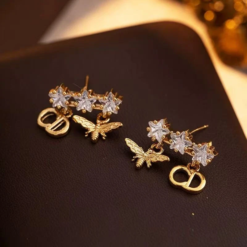 钛钢耳饰 7541轻奢耳环个性时尚星星气质耳钉高级感百搭流行