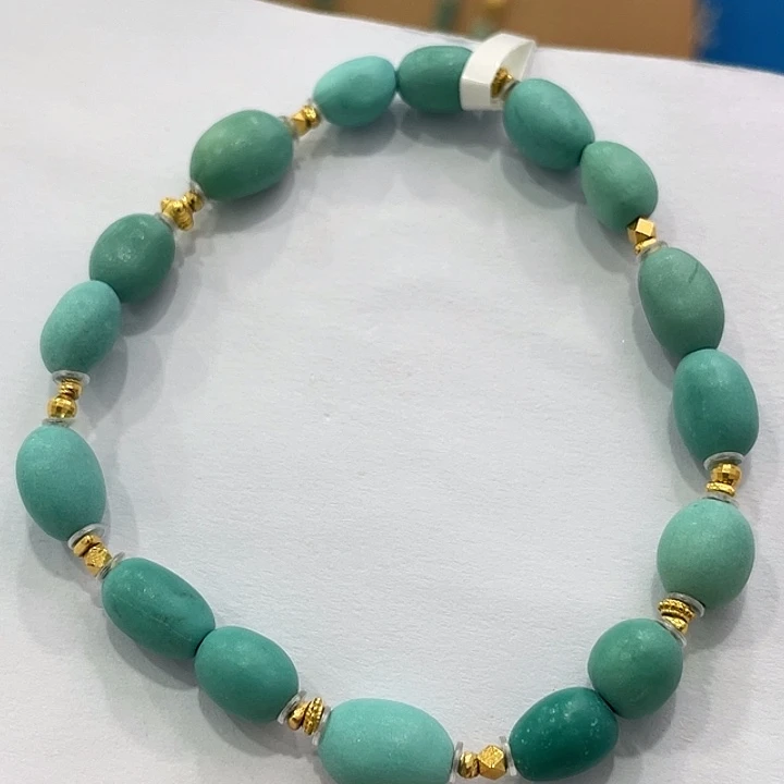 绿松石18K金镶嵌珠宝奇石