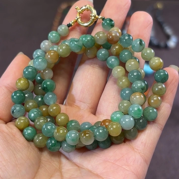 翡翠颈饰未镶嵌翠*翡翠