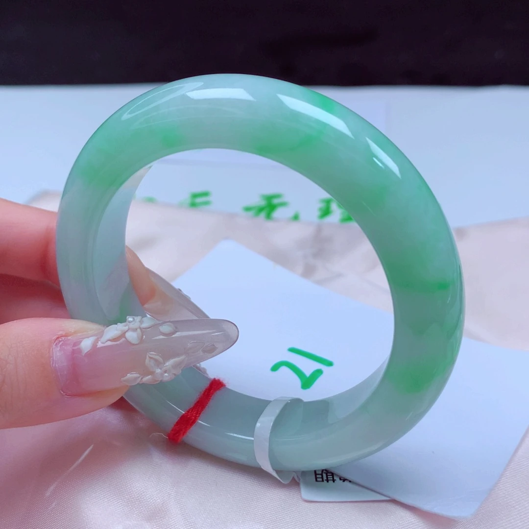 未镶嵌手镯翡翠天然缅甸翡翠A货手镯 21号