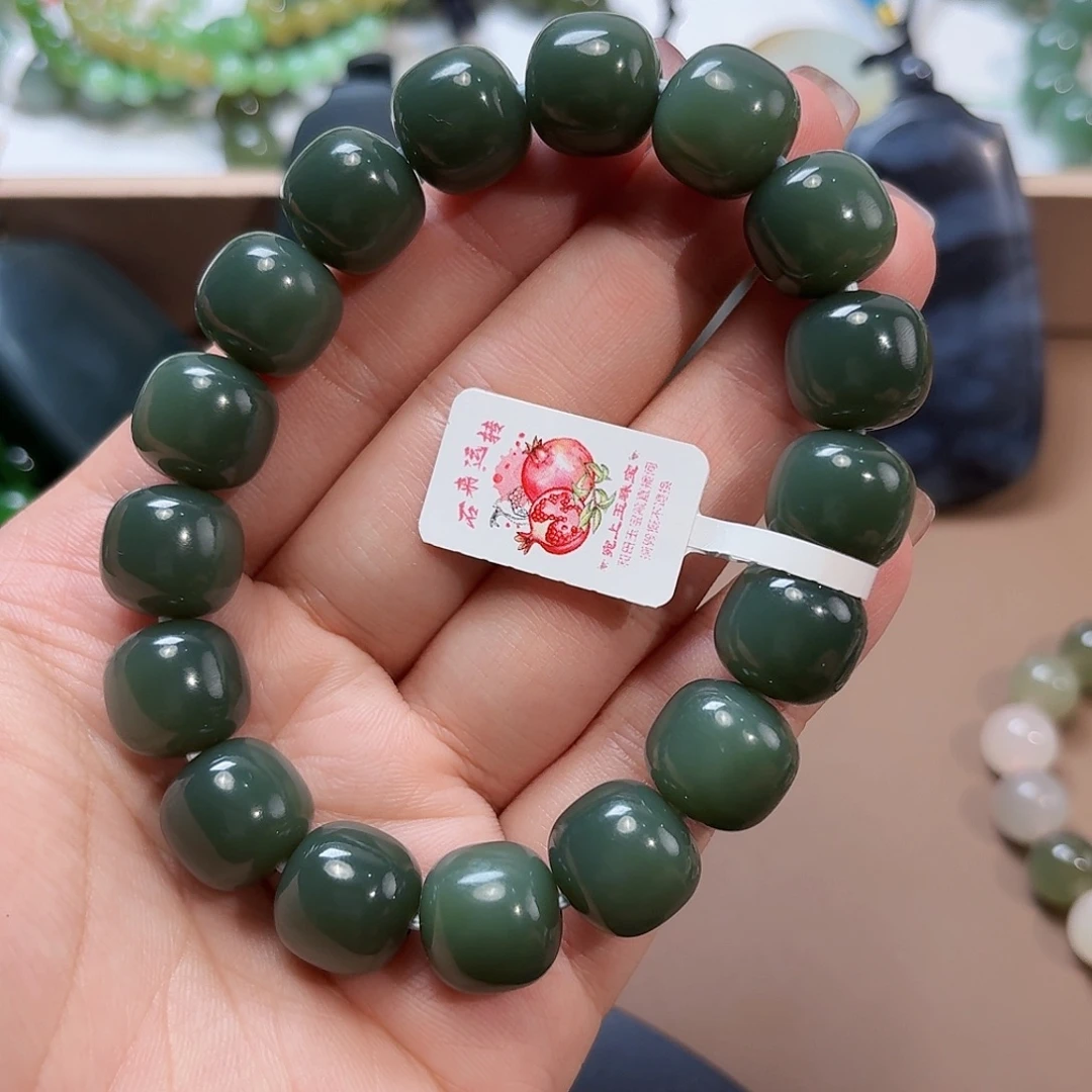 和田玉未镶嵌手链13 和田 特细