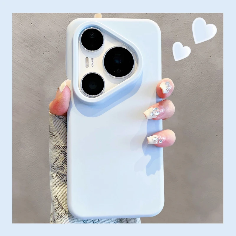 适用华为pura80pro+新款手机壳Ultra情侣款极简液态硅胶pura70pro
