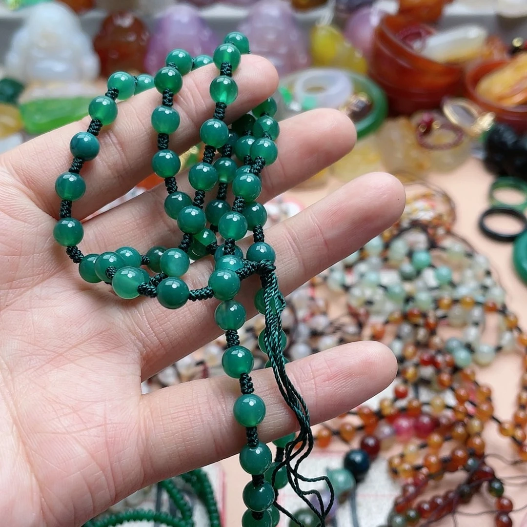 玛瑙/玉髓颈饰合金女*人