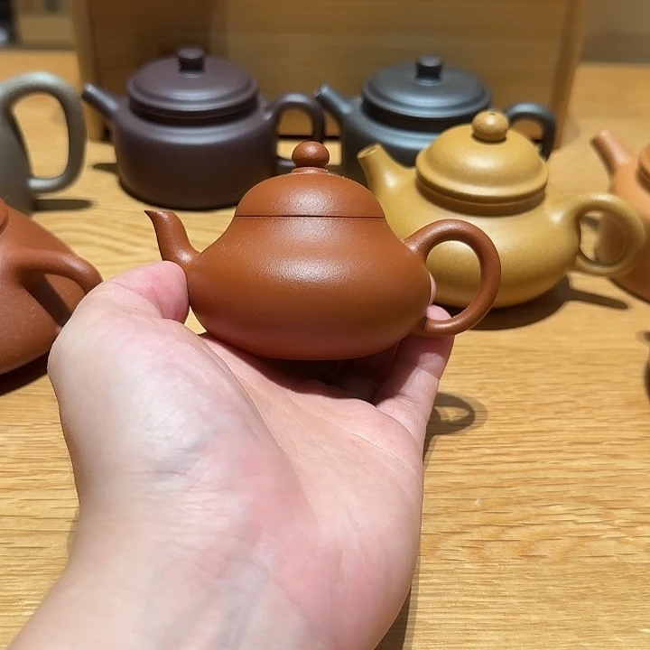 挚***茶壶紫砂朱泥梨形