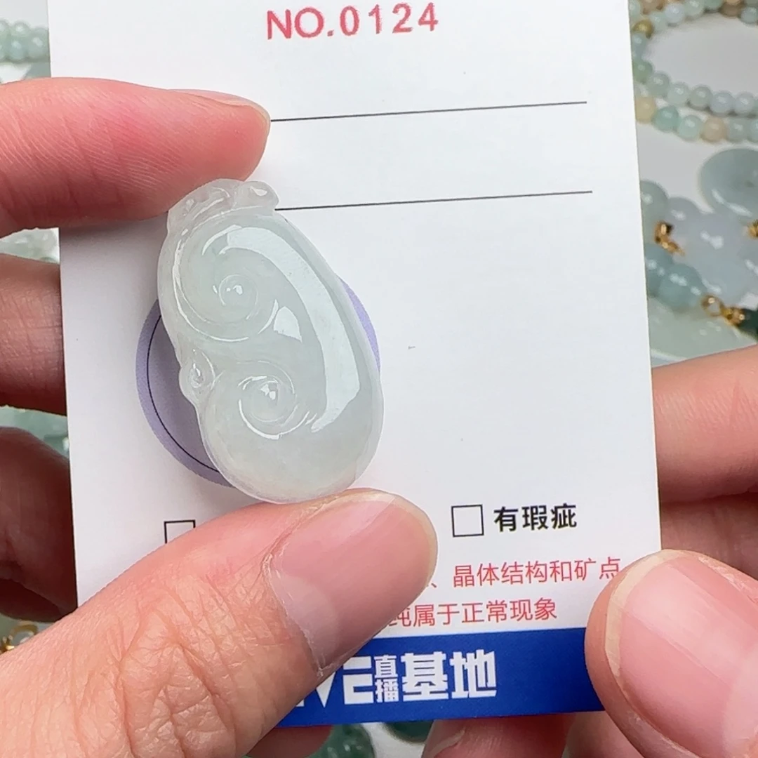 翡翠未镶嵌颈饰124