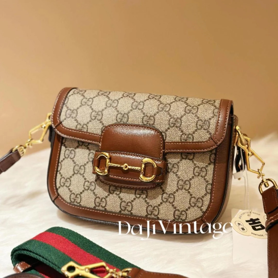 95新 GUCCI/古驰 大吉中古/Gucci古驰1955马鞍mini斜挎包