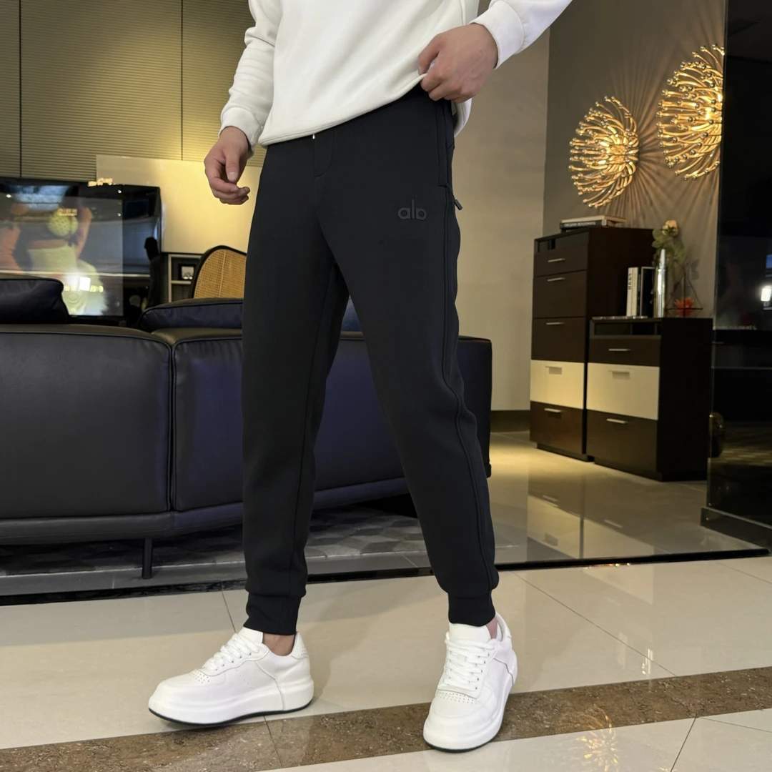 秋冬新款修身型裤子加厚男士休闲卫裤针织