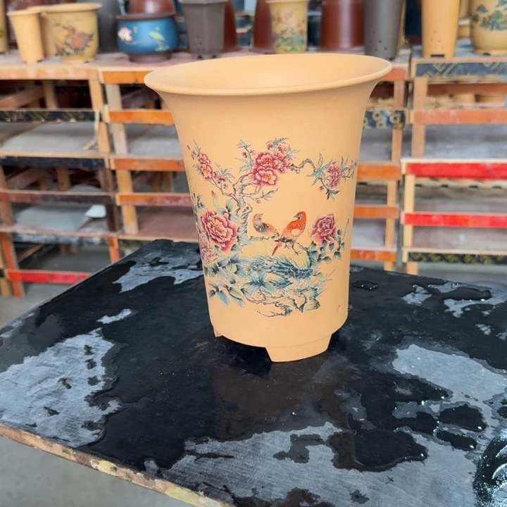 紫砂花盆 高度25口径20