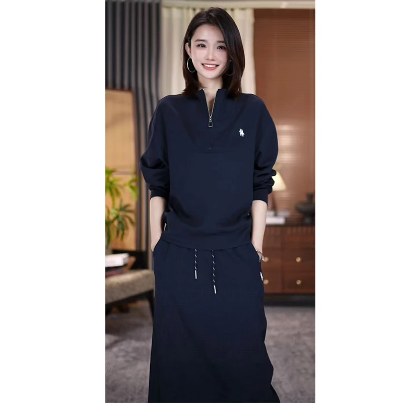 品牌正品 POLUENOCH/保罗伊诺克半拉链长袖套裙运动休闲套装25-63