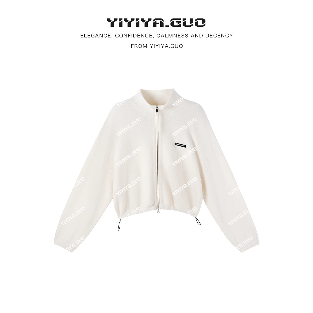 yiyiya.Guo艺艺吖【秋日序章】落肩拉链宽松长袖上衣090131SS52