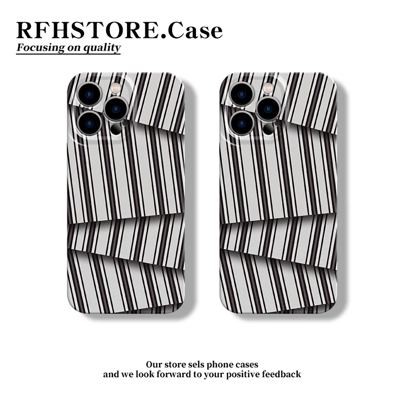 【爆款手机壳】不规则线条适用iphone16/15pro菲林手机壳小众创意