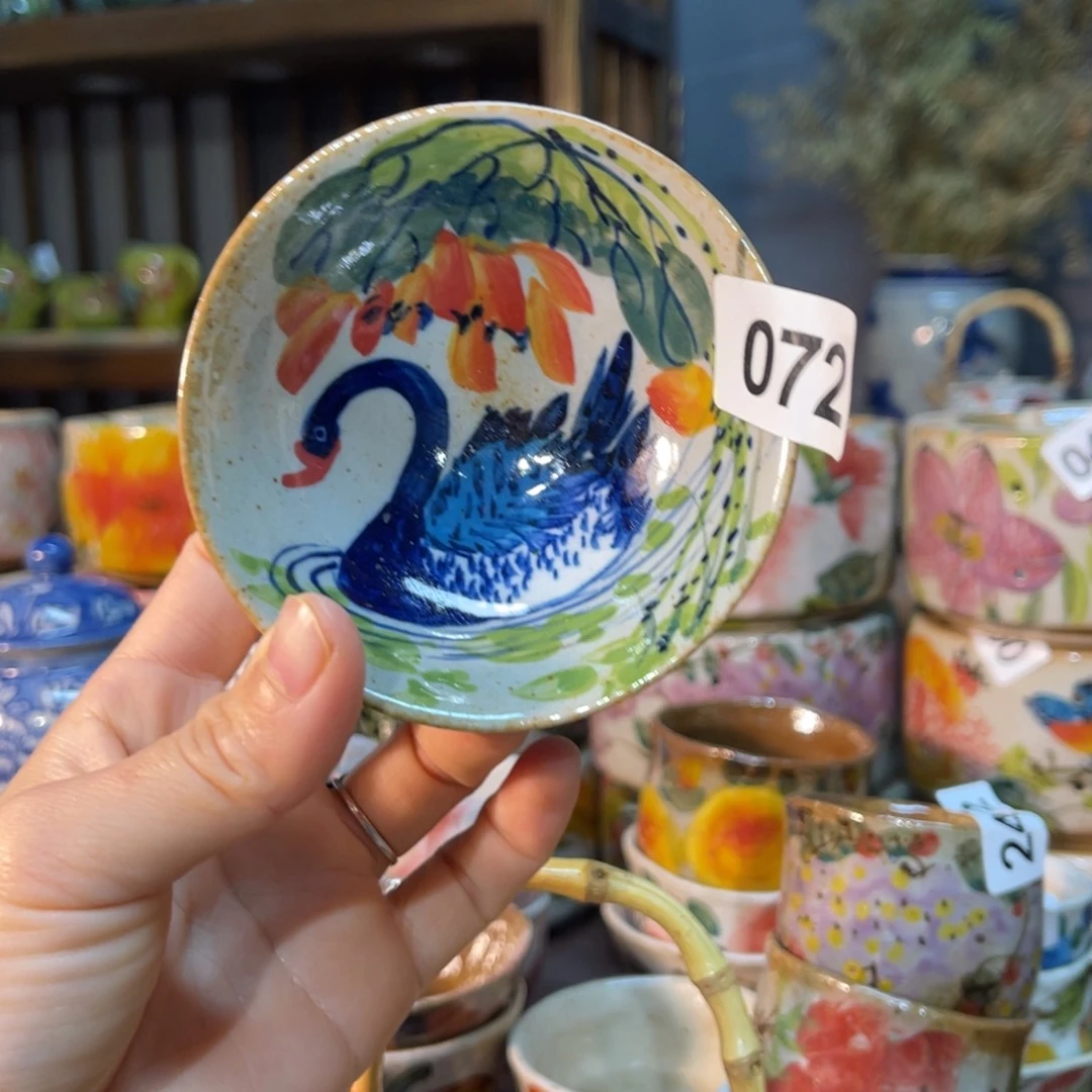 杯素浅陶瓷手工手绘