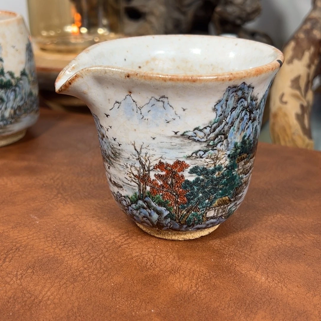 且***行瓷杯子景德镇匠心窑原创手工工艺制作