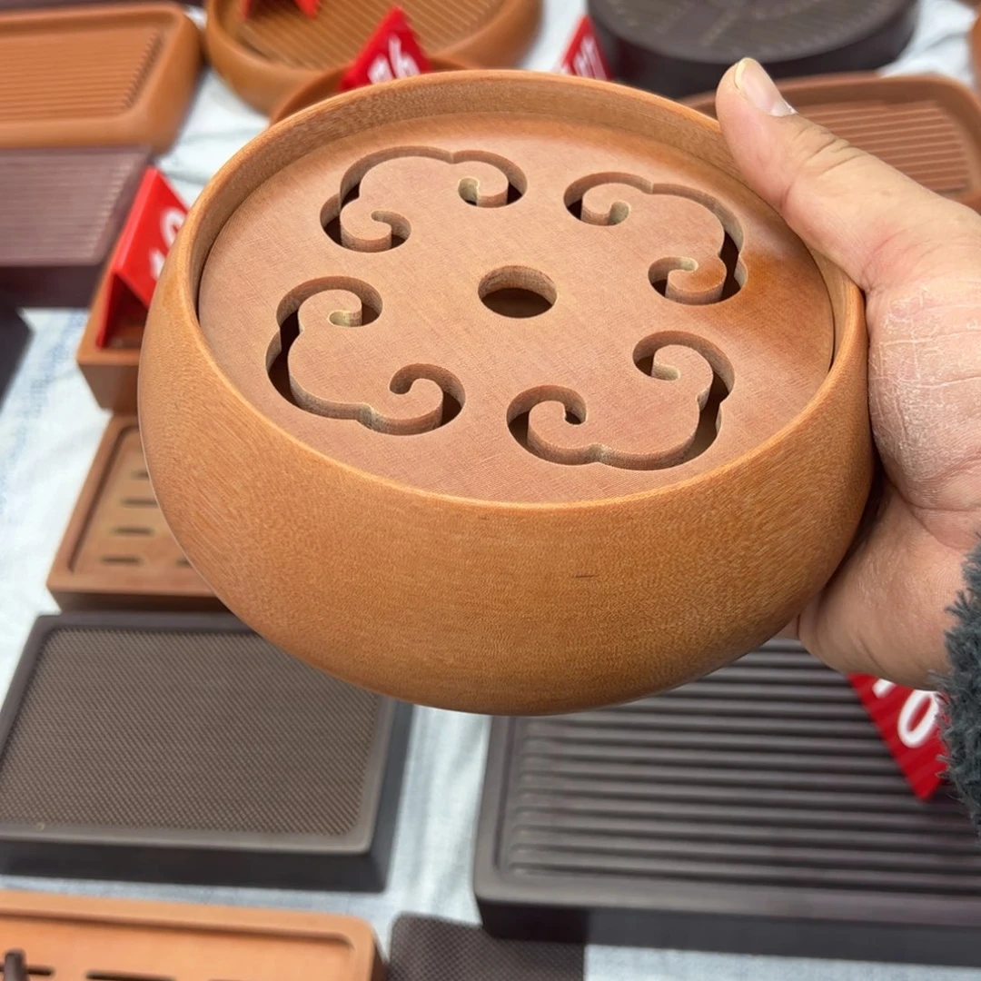 ****2电木茶盘大橙金19*19*6cm素盘精工储水