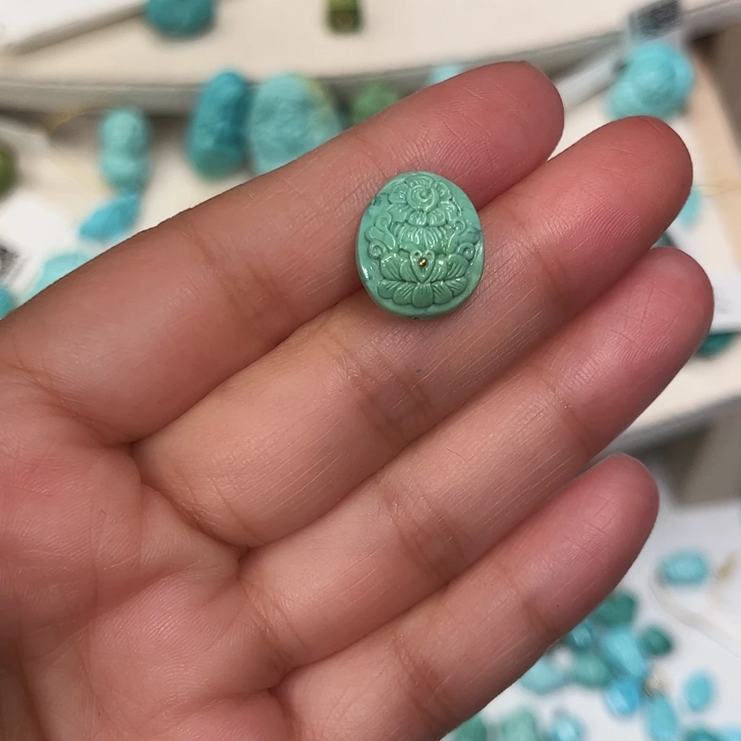 绿松石未镶嵌珠宝半成品