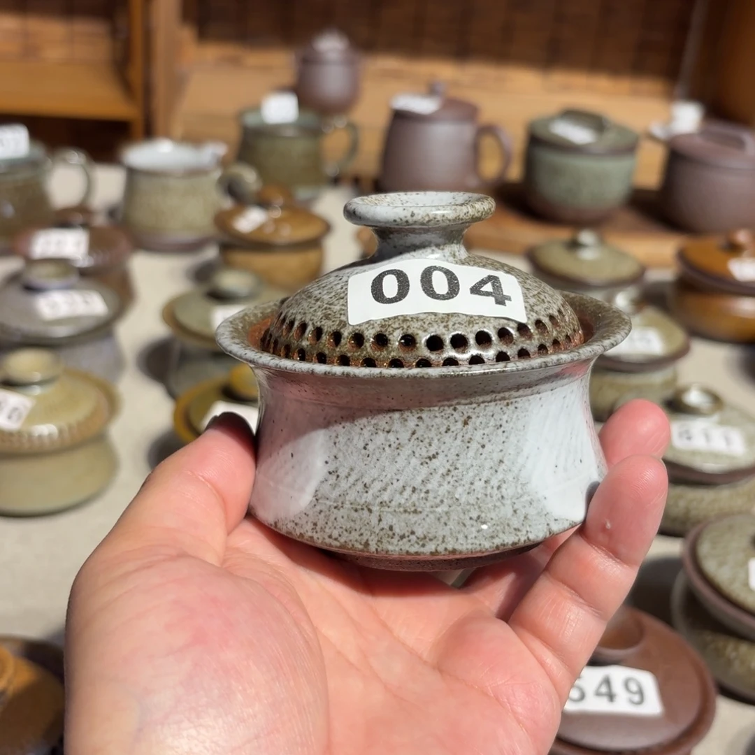 瓷摆件粗瓷茶具素胎无釉