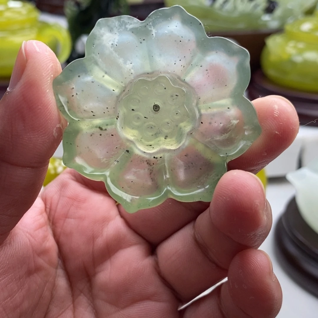 岫玉未镶嵌四大名玉香插