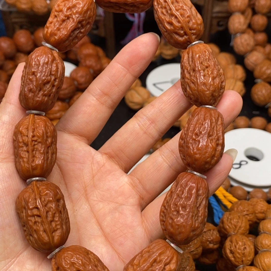桃核手串麒麟枣，