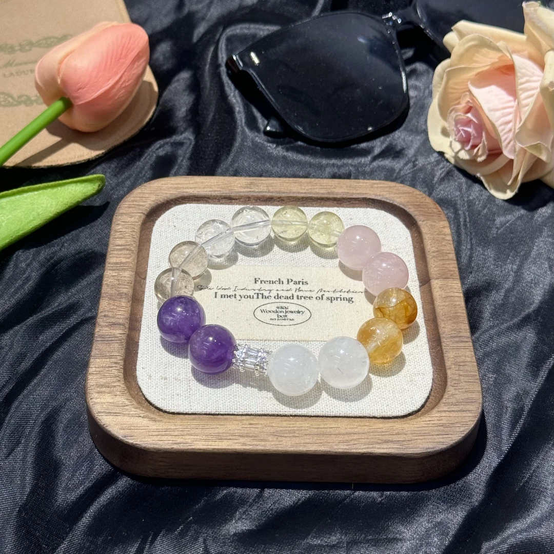 多宝多水晶手串 默认微瑕多样性发其一Z383