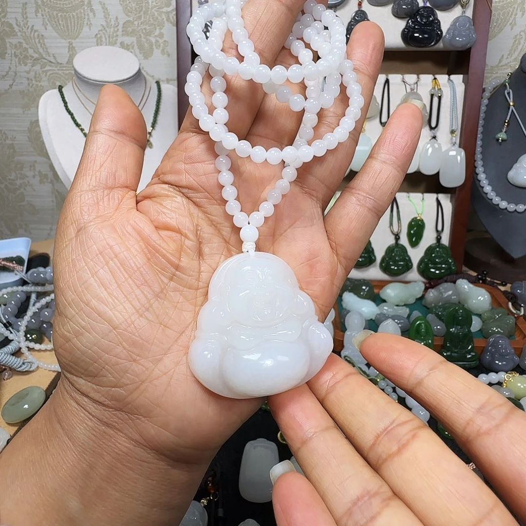 和田玉未镶嵌颈饰