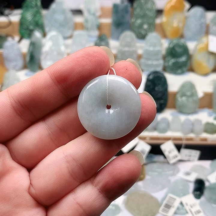 吊坠(不含链)未镶嵌翡翠87平安扣