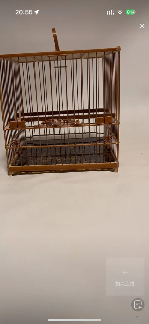 鸟用老竹板笼鸟笼