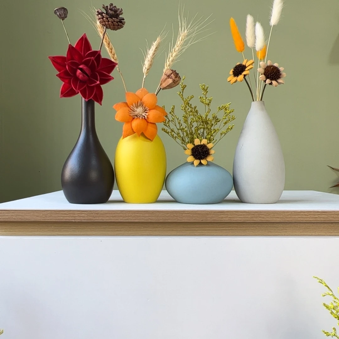 陶瓷花瓶陶瓷花瓶带花高度20-30厘米左右