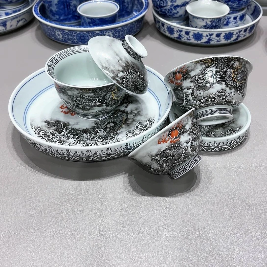 盖碗景德镇高温茶具