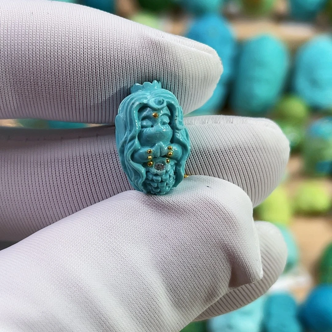 绿松石未镶嵌珠宝奇石