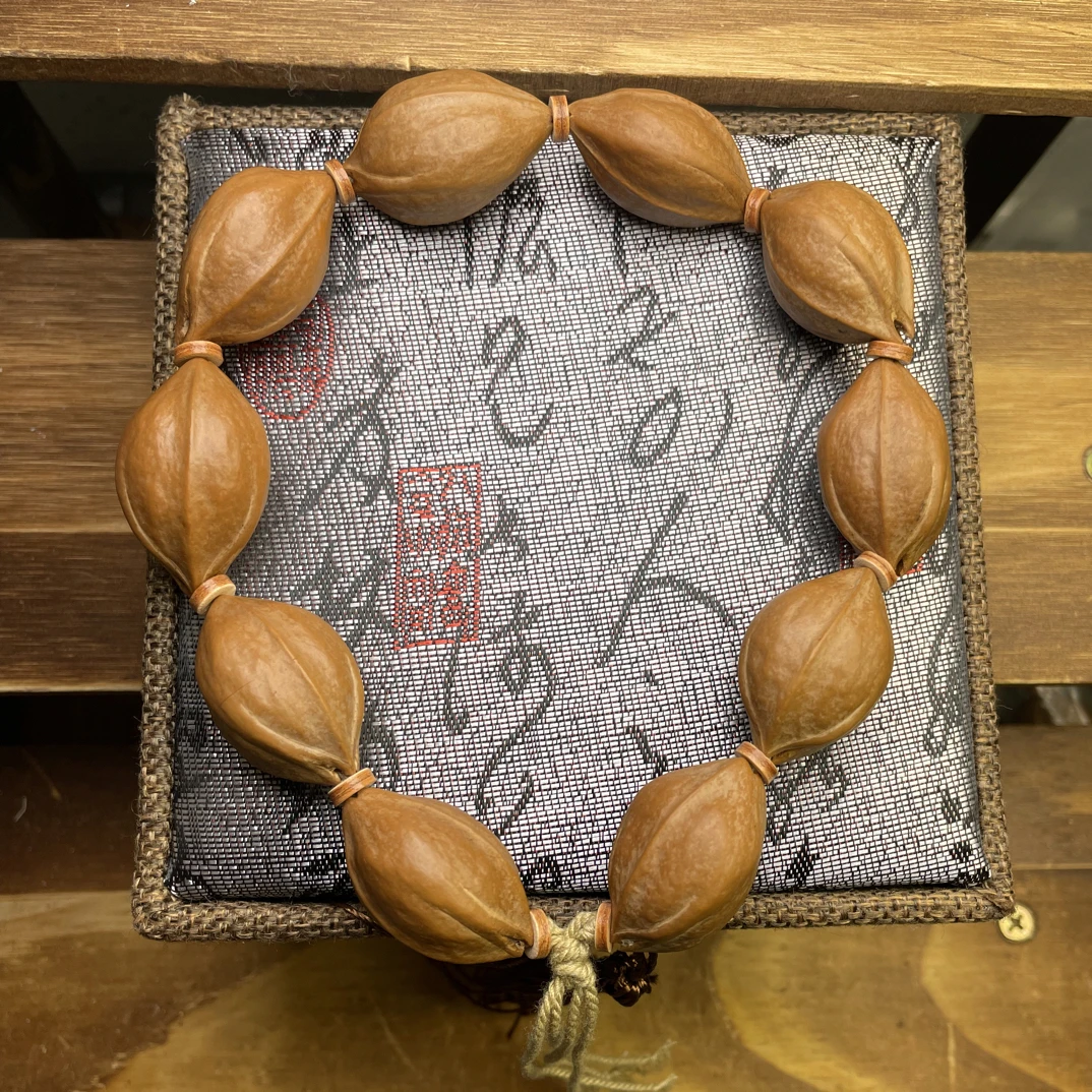 精品老树梅林铁核1830原皮文玩手链手串橄榄核