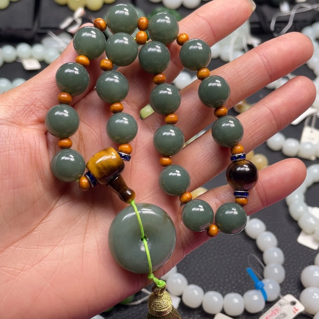 和田玉未镶嵌手链