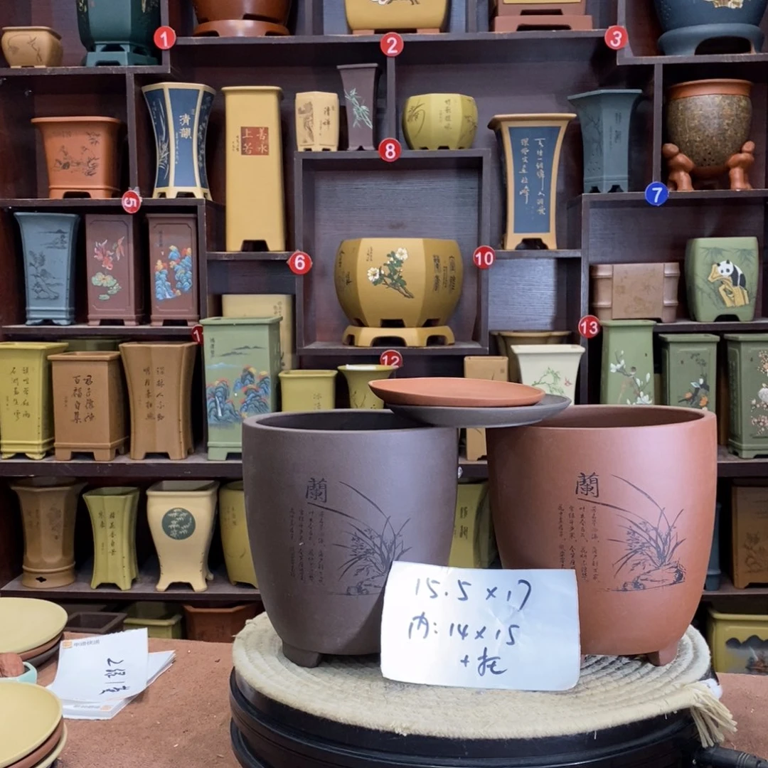 紫砂花盆紫砂花盆