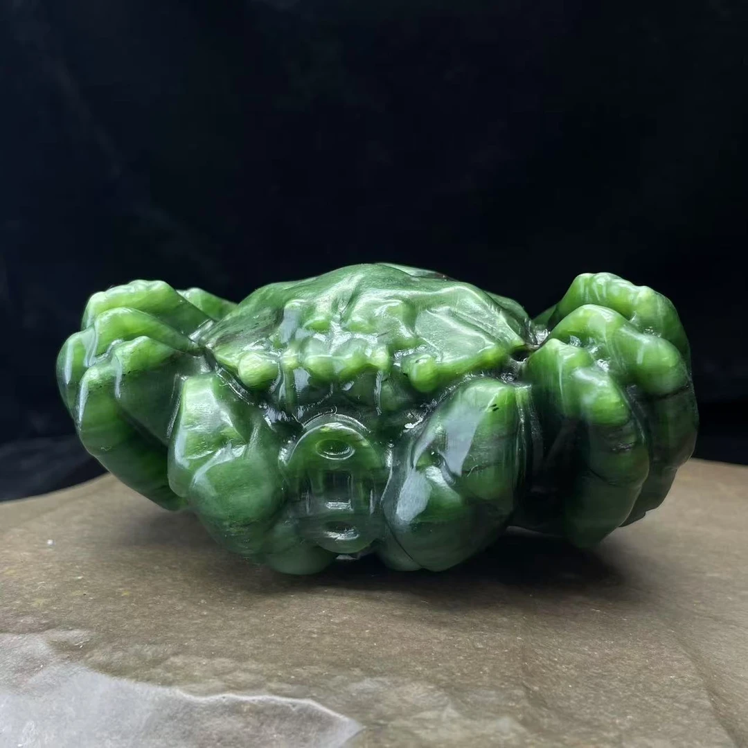 A878  和田玉碧玉摆件  QQ831301