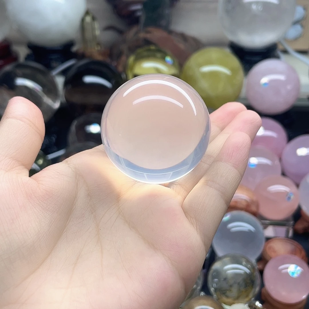 水晶珠宝半成品未镶嵌奶白晶卡47全净体